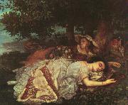 The Young Ladies of the Banks of the Seine Gustave Courbet